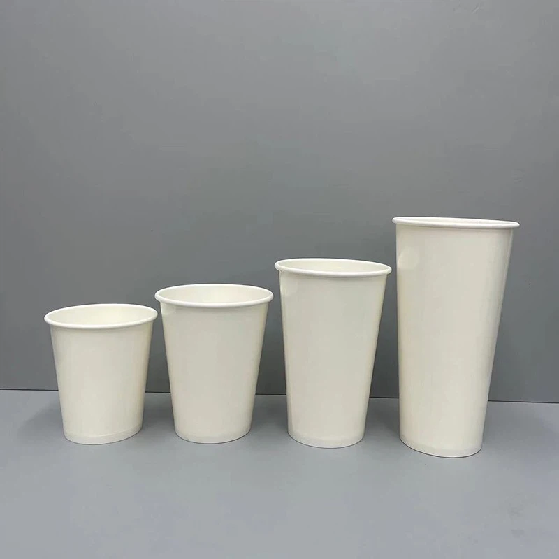 white paper cups