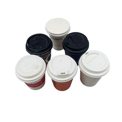 8 oz egyszemélyes tapétapoharak fedelekkel